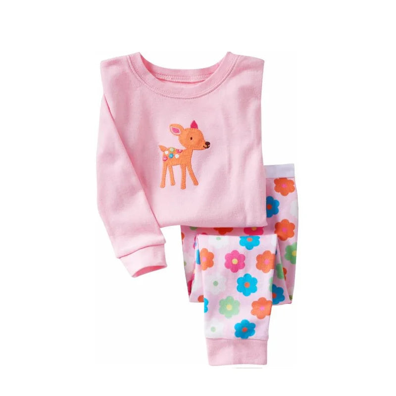 Kids Animal Embroidered Pajama Set - Soft Two-Piece Sleepwear - photo 20