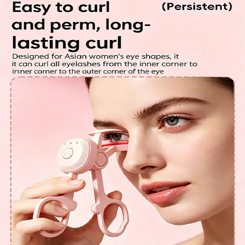 Eyelash Curler, Rechargeable Electric Eyelash Curler, Electric Heated Eyelash Curler for Long-Lasting Curling and Shaping