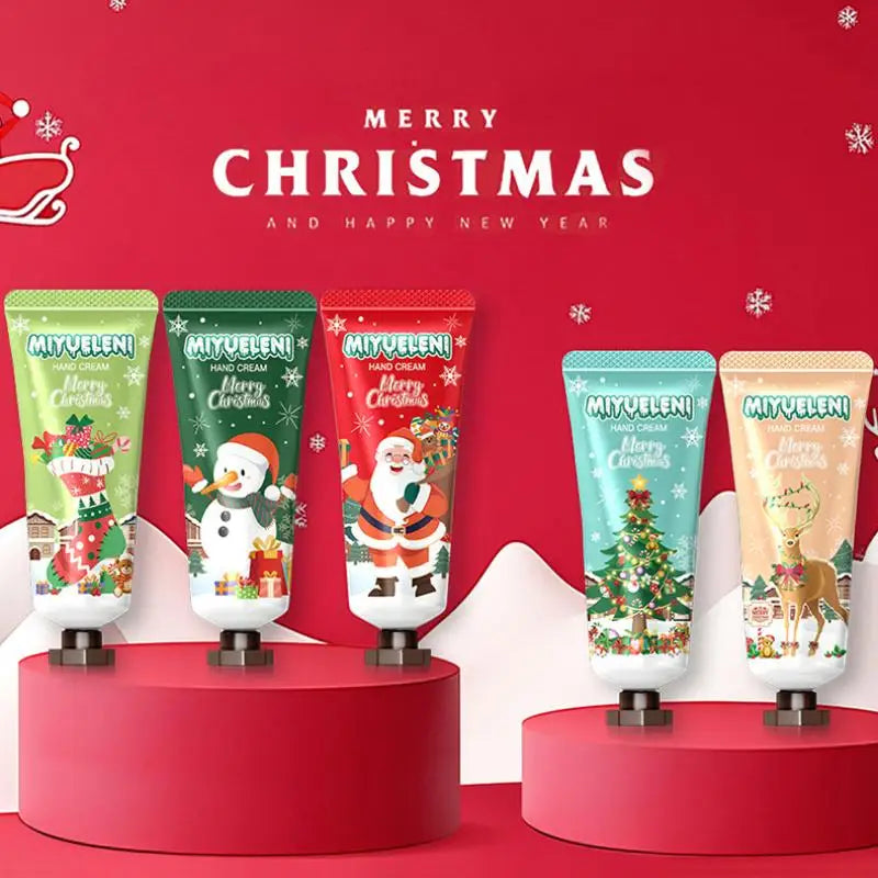 Christmas Hand Cream Gift Set Christmas Limited Edition Gift Box Lasting Fruit Scent Moisturizing Hydrating Exquisite Hand Cream