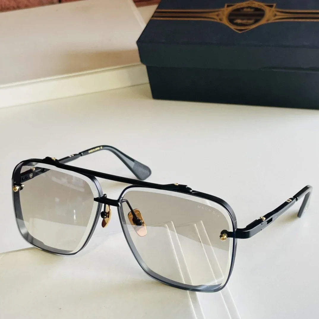 ADITA Unisex Sunglasses — Titanium-Style Frame, Boxed