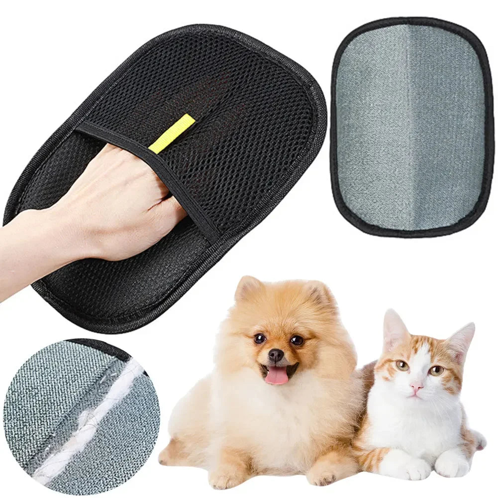 Pet Hair Remover Deshedding Gloves – Grooming Brush Mitt for Cats & Dogs | 1, 2 or 3 Pack