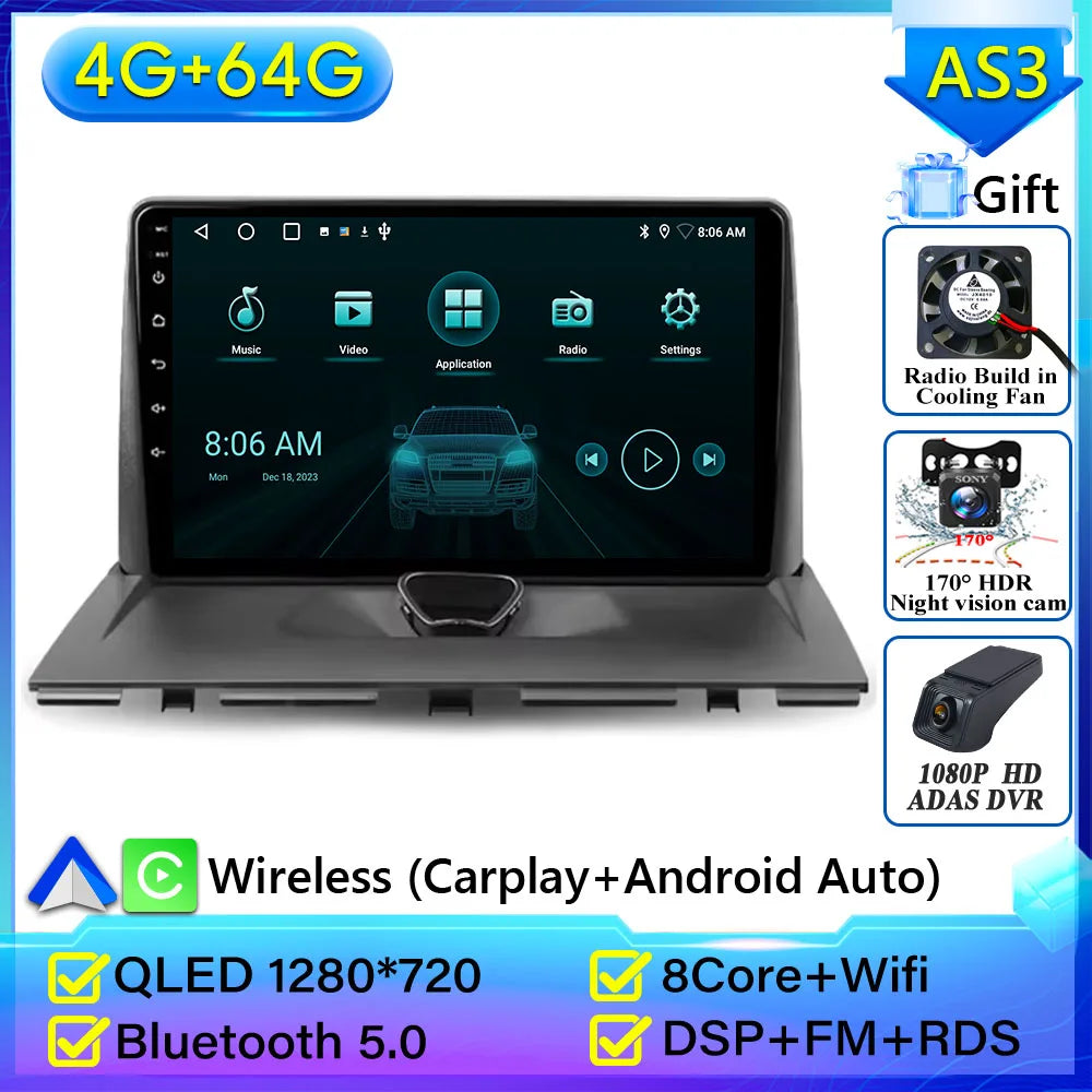 Car Radio Carplay For Peugeot Expert 2 For Citroen Jumpy For Fiat Scudo For Toyota Proace 2007-2017 Navigation GPS Android Auto