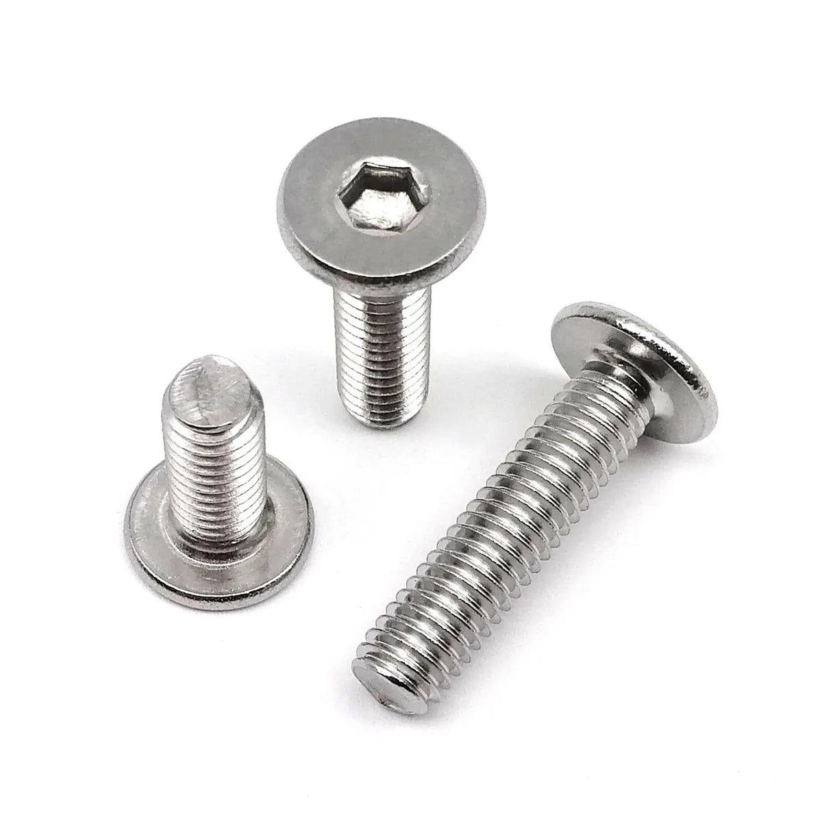 Stainless steel hex wafer head bolts, M2 to M8 — view 2 of 15