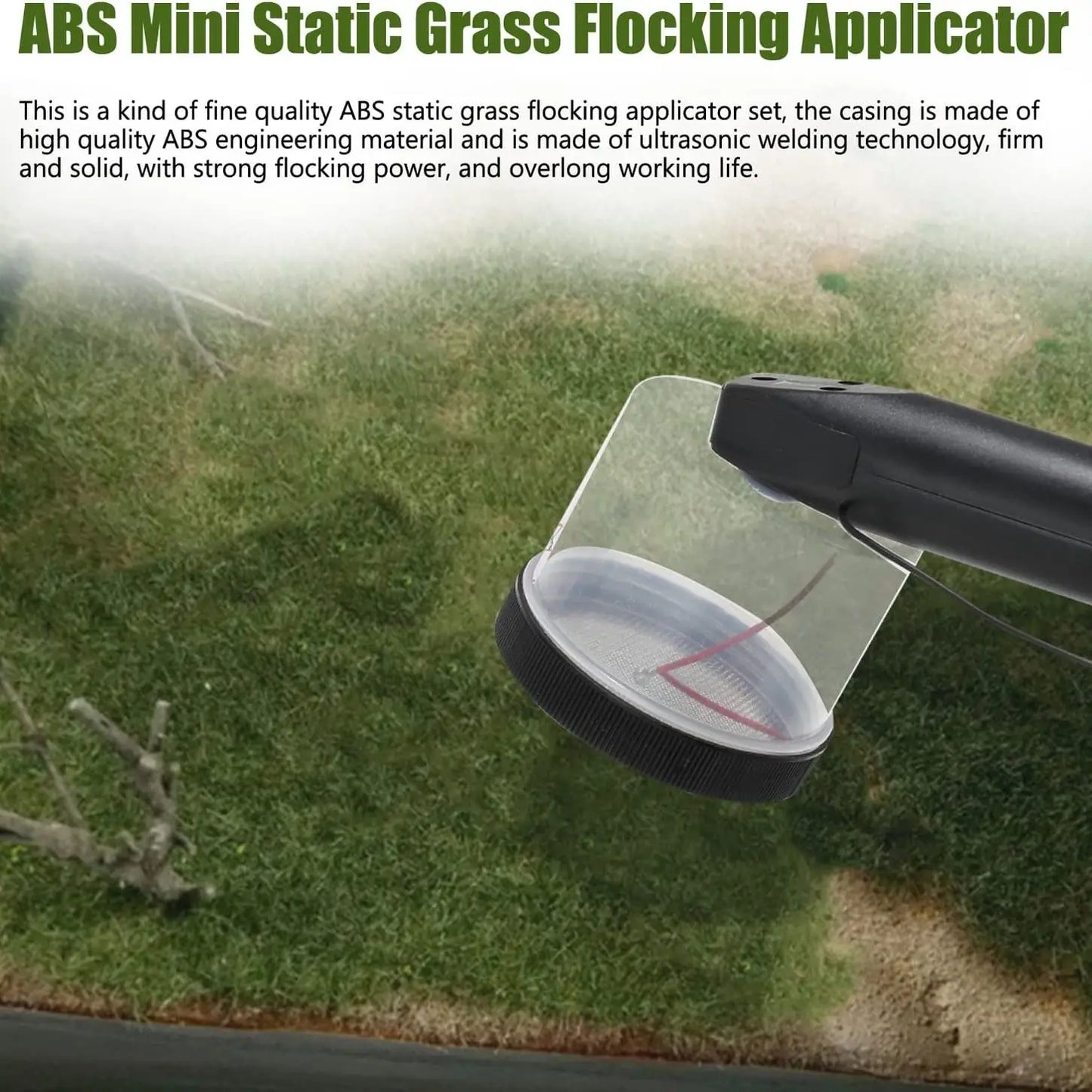 ABS Mini Static Grass Flocking Applicator for Gundam Model Military Miniature Wargame Diorama Scene Terrain Scenery Making Tool