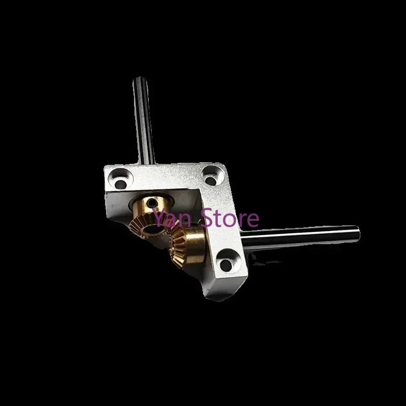 4/5mm Mini Right Angle Rotator Small 90 Degree 1:1 Gearbox Bevel Gear Commutator Model Transmission Case