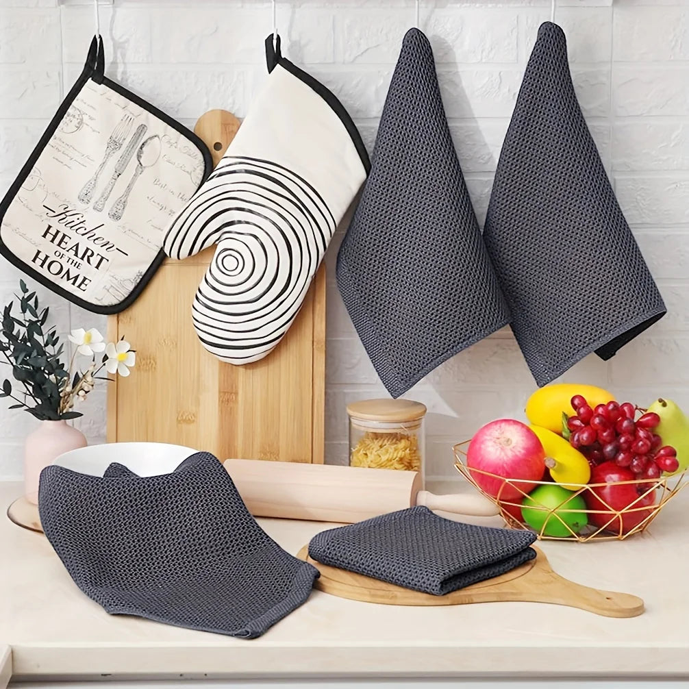 Waffle Weave Kitchen Towels - 4 or 6 Pack Dish & Tea Towels - photo 6