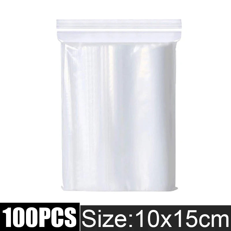 Thicken Clear Zipper Sealed Bags – Heavy-Duty Reclosable Plastic Storage Pouches for Jewelry, Food & Small Parts | Wholesale