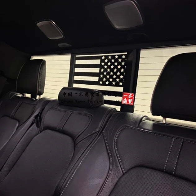 Matte Black American Flag Rear Window Decal - Dodge Ram 1500/2500/3500 2009-2021