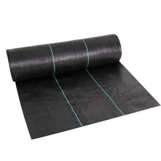 Heavy Duty PE Woven Weed Control Fabric 16.4/32.8ft Garden Mat