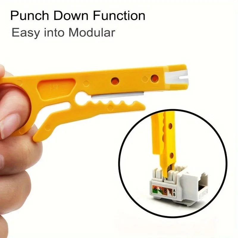 3pcs Mini Portable Wire Stripper Knife Crimping Tool Cable Stripper Knife Cable Tools