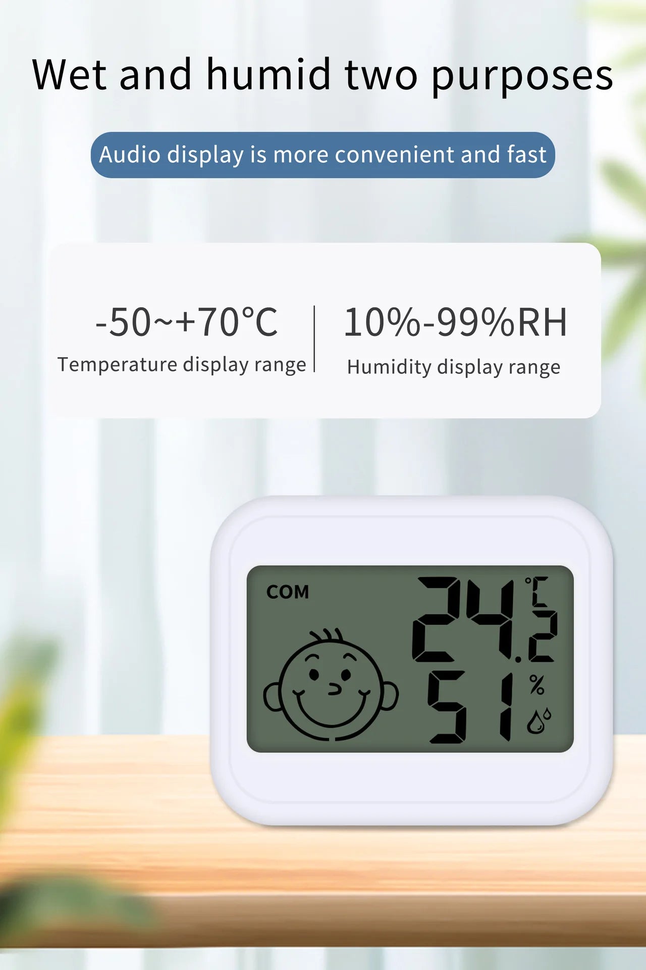 LED Thermometer Thermo-Hygrometer Multifunction Electronic Clock Temperature Humidity Meter Weather Station for Home With Alarm