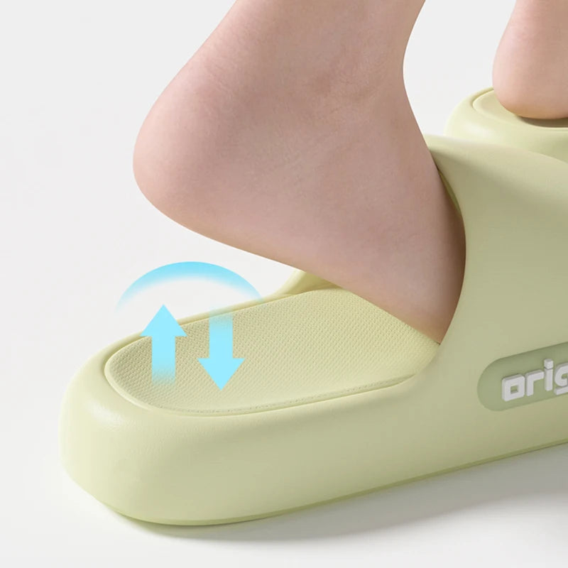 Women's cloud platform slides, soft pillow sandals — view 4 of 18