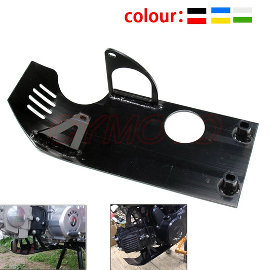 6 colors Aluminum Skid Plate Engine cover Protector case For Dirt Pit Bike Lifan YX 50cc 70cc90cc 110cc 125cc 140cc CRF50 Apollo