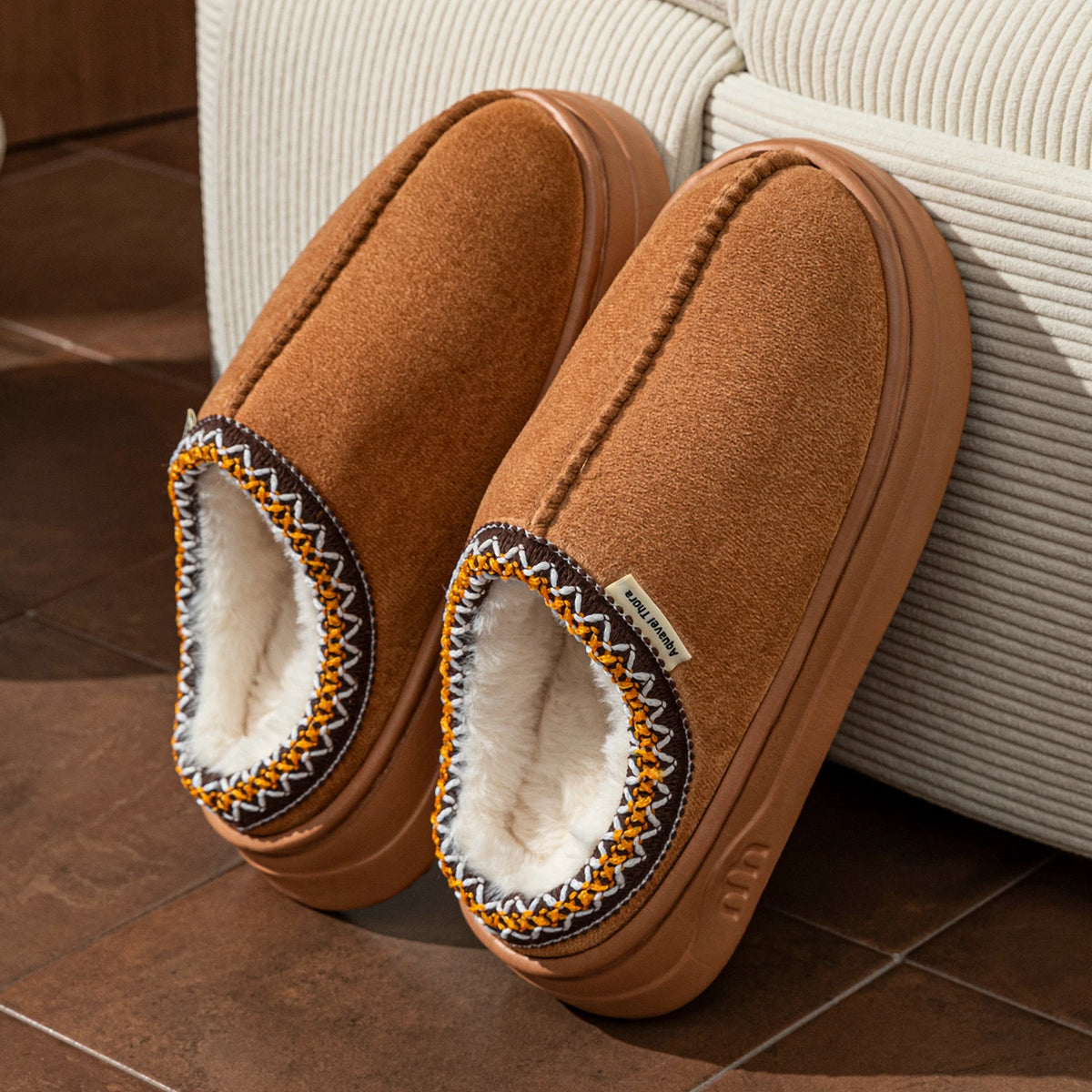 Unisex Fuzzy Slipper Boots - Anti-Slip Plush House Shoes - photo 4