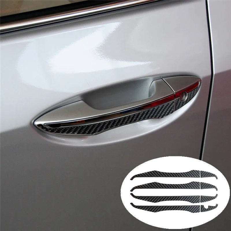 Black Carbon Fiber Car Interior Decoration Protection Sticker Auto Accessories For Toyota Corolla 2014 2015 2016 2017 2018