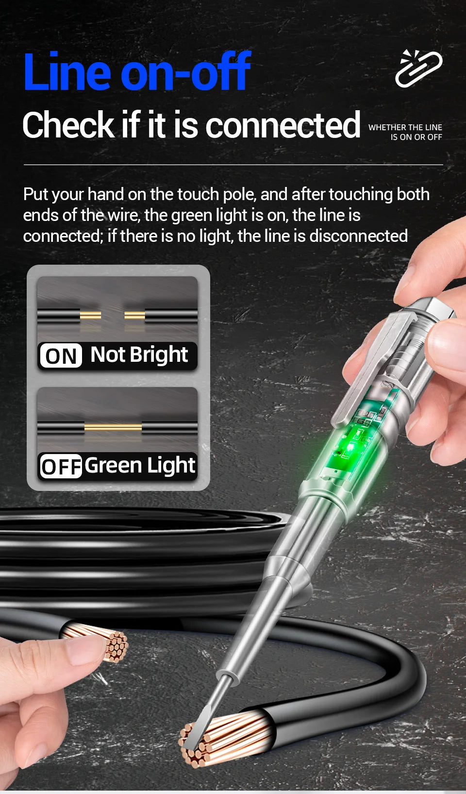 ANENG B12 voltage detector test Pen  Induced Electric Screwdriver Probe Zero Live Wire Detection Sensor household tester