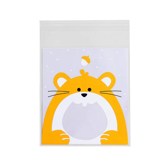 100 Piece Cartoon Self-Adhesive Plastic Bags - Candy, Cookie & Snack Packaging - photo 4