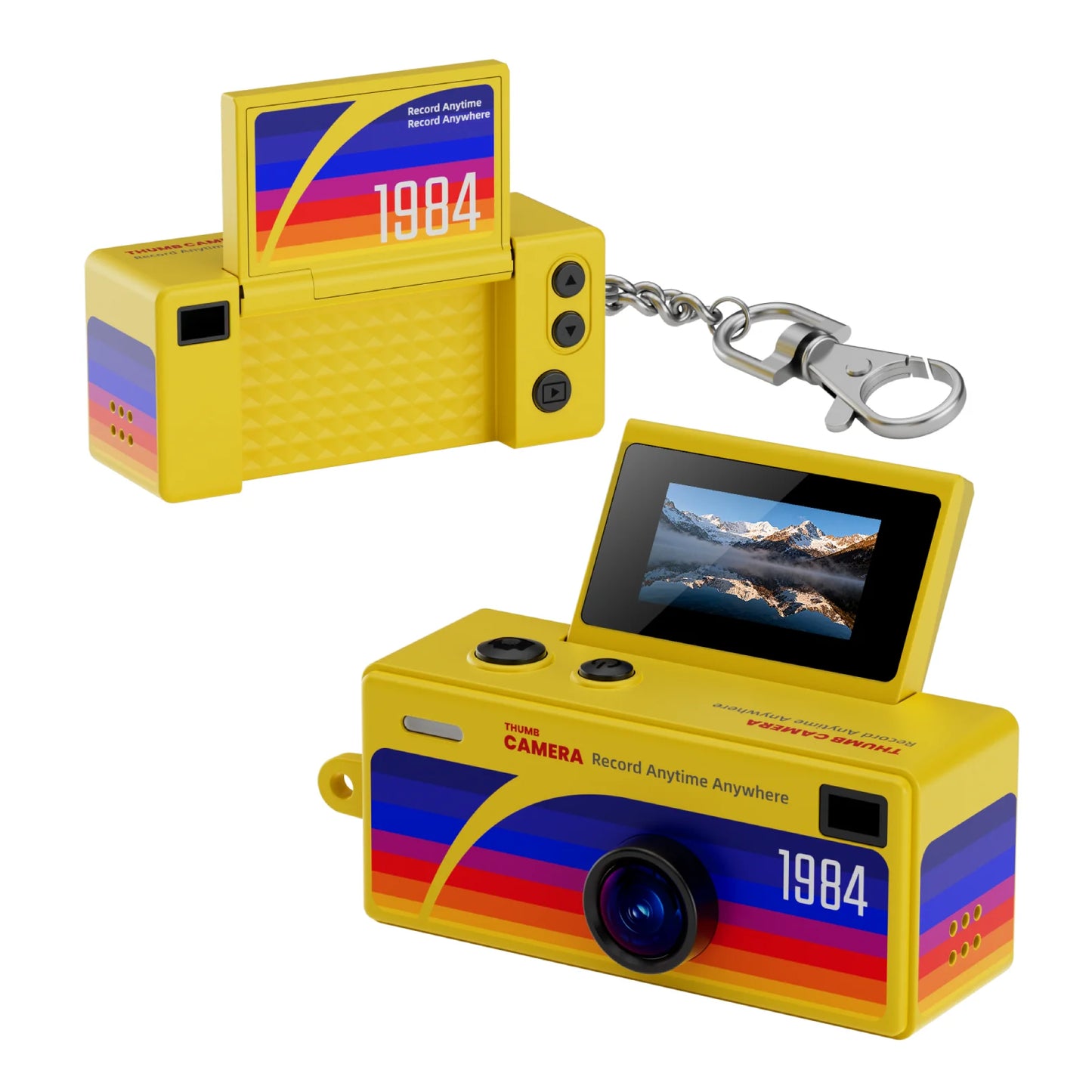 G62 Retro Keychain Camera — 1080P Kids' Camera with Flash