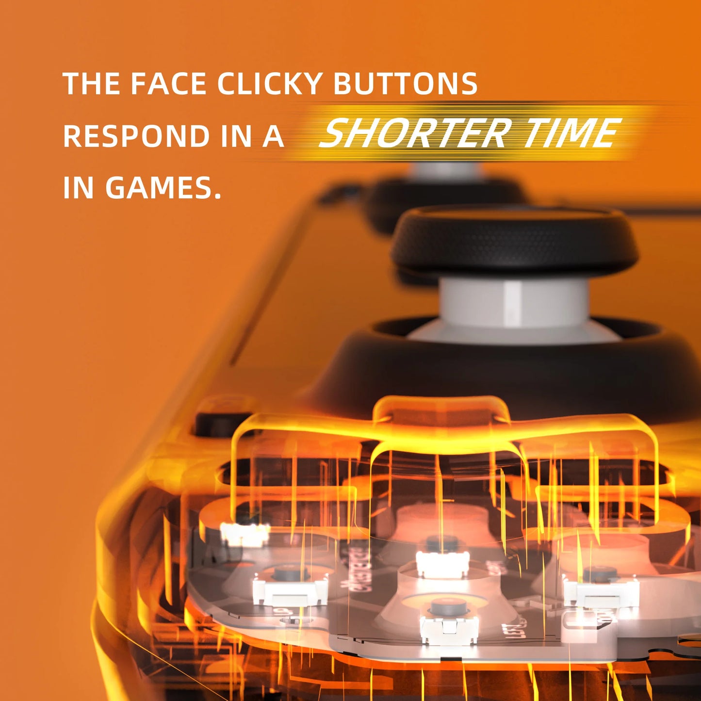 eXtremeRate Face Clicky Kit for Steam Deck OLED Handheld Console, Dpad View A B X Y Menu Keys Face Buttons Mouse Clicky Kit