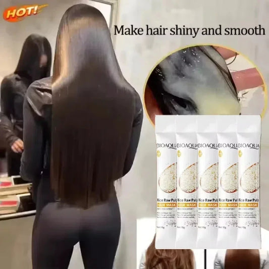 5-Second Smoothing Hair Mask for Dry, Frizzy Hair - Unisex Care Set