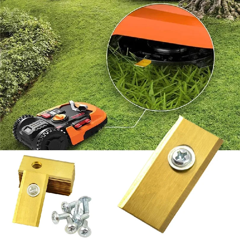 18-Piece Stainless Steel Lawn Mower Blade Replacement Kit