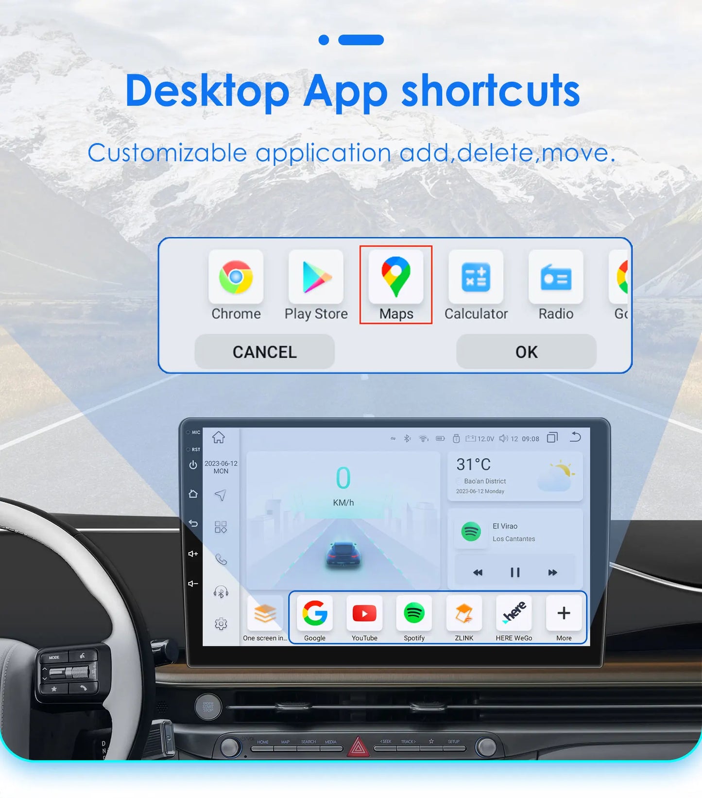 7" Android Car Stereo with GPS & Bluetooth — Chevrolet Silverado, Impala, Traverse & GMC Sierra