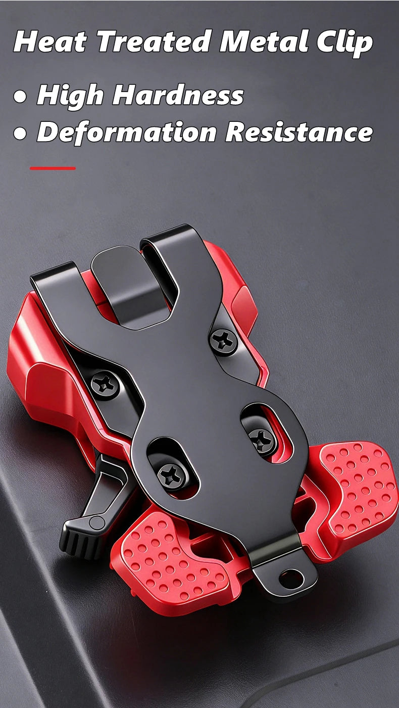 High-Hardness Self-Locking Drill Holder with Belt Clip Quick Release Power Tool Waist Holster Thickened Portable Storage