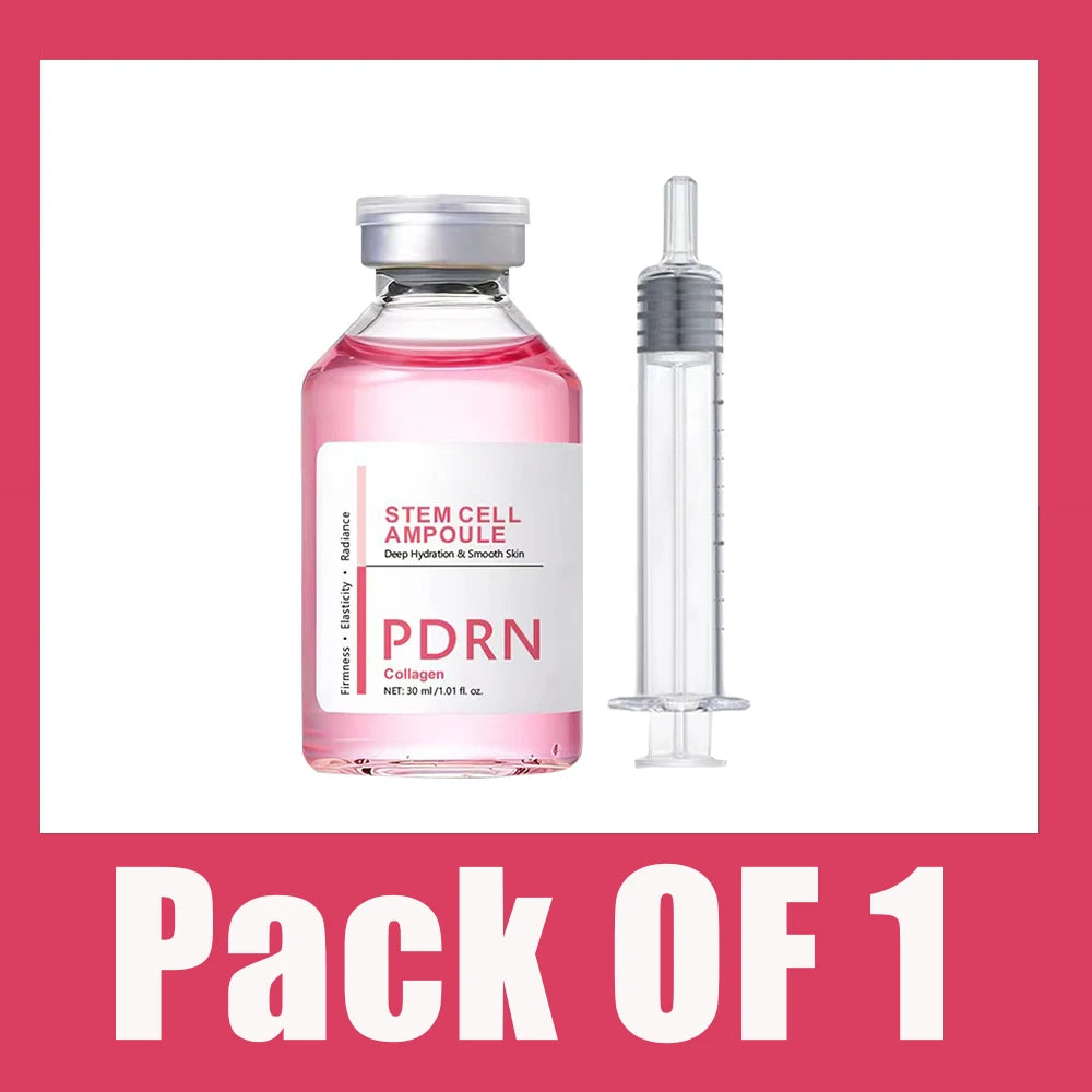 Facial Serum Anti-Aging PDRN Stem Cell Ampoule Essence Collagen Boost Firming Hydrating Skin Renew Brightening