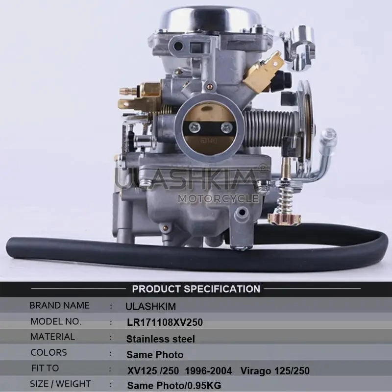 Motorcycle Carburetor For Yamaha Virago 125 XV125 1990-2014 Carburetor Assy XV250 XV125 QJ250 XV 250