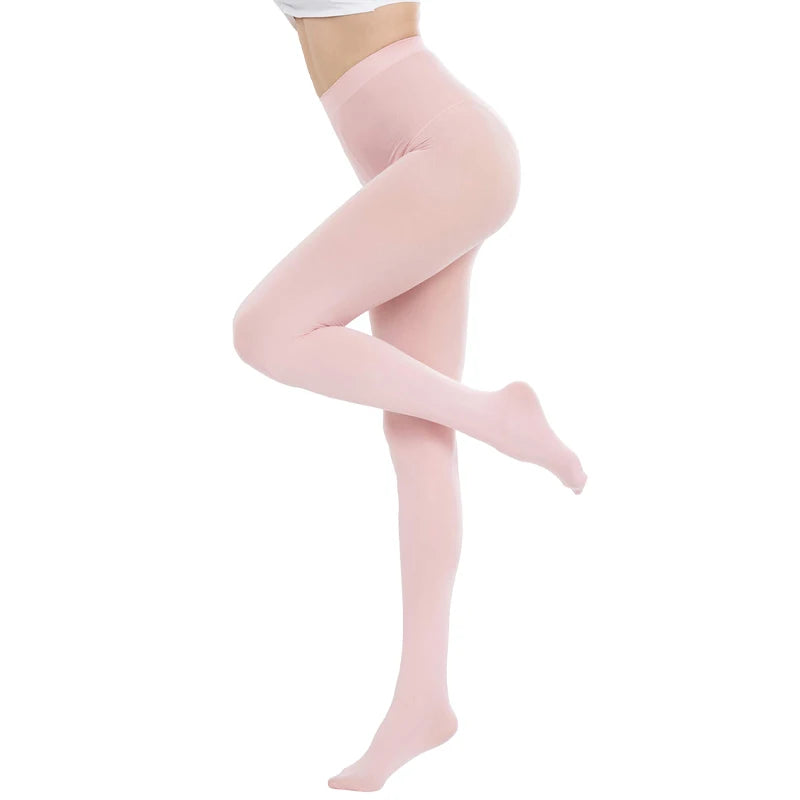 Plus Size Women Sexy Long Stockings Candy Color Velvet Pantyhose Spring Summer Autumn Large Elastic Tights school girl lingerie