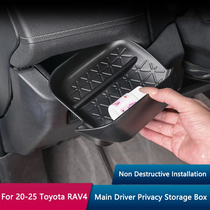 Car Hidden Storage Box Console Tray Glove Compartment Organizer for Toyota RAV4 2020-2025
