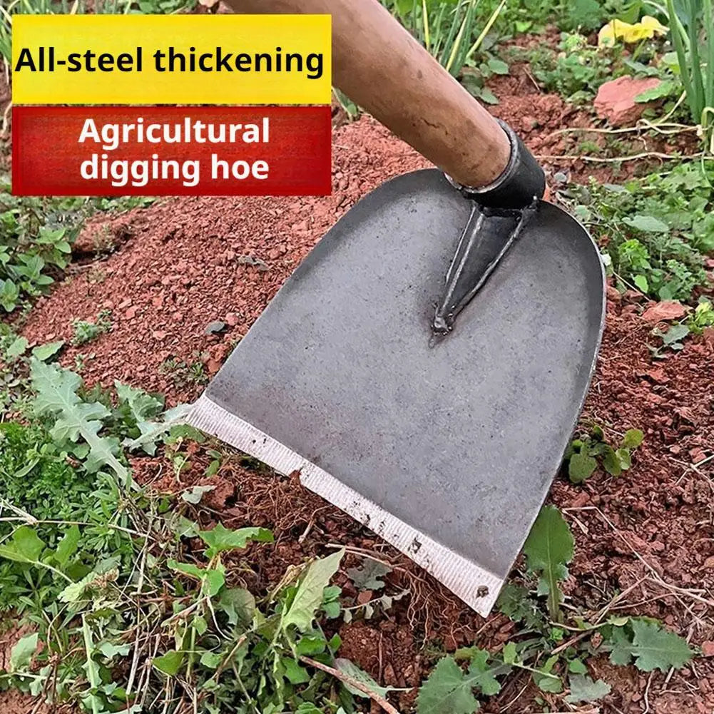 Thick Steel Weeding Hoe Outdoor Household Fast Weeding Soil Turning Flower Vegetables Planting Agricultural Gardening Tools