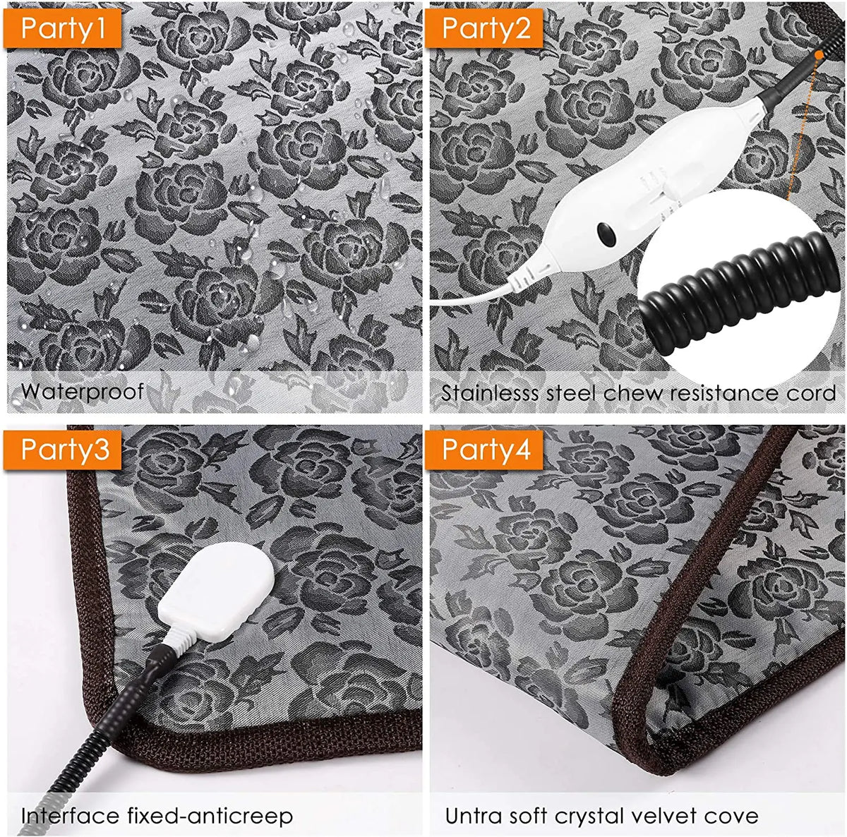 Adjustable Electric Pet Heating Pad - Chew-Resistant Wire – photo 2