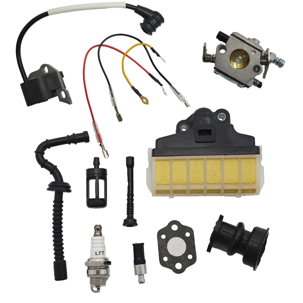 Carburetor Ignition Coil Spark Plug Kit for Stihl 021 023 025 MS230 MS250 MS210 021 025 Chainsaw Parts 11231200605 Walbro WT286