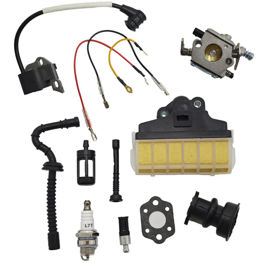 Carburetor Ignition Coil Spark Plug Kit for Stihl 021 023 025 MS230 MS250 MS210 021 025 Chainsaw Parts 11231200605 Walbro WT286