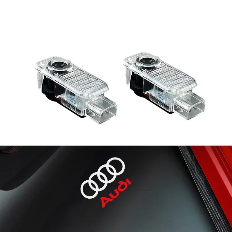 LED Door Projector Welcome Light for Audi A1/A3/A4/A5/A6/A7/Q2/Q3/Q5/Q7/Q8/S3-S8/TT/RS