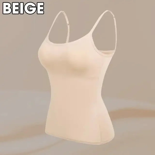 Women's Cami Bra Tank Top – Built-In Padded Bra Camisole | Wireless, Breathable & Seamless | S-6XL
