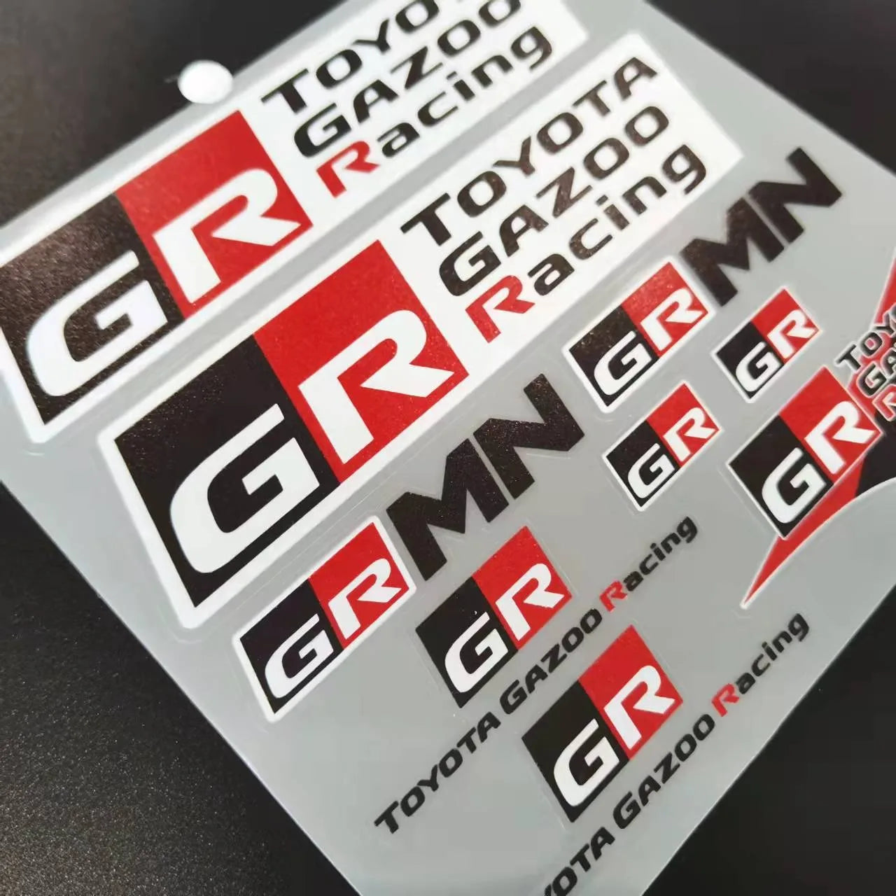 Car Decoration Stickers Reflective Waterproof Stickers Racing Decals For Toyota Yaris GR GAZOO Racing Logo Auris Pruis RAV4 TRD