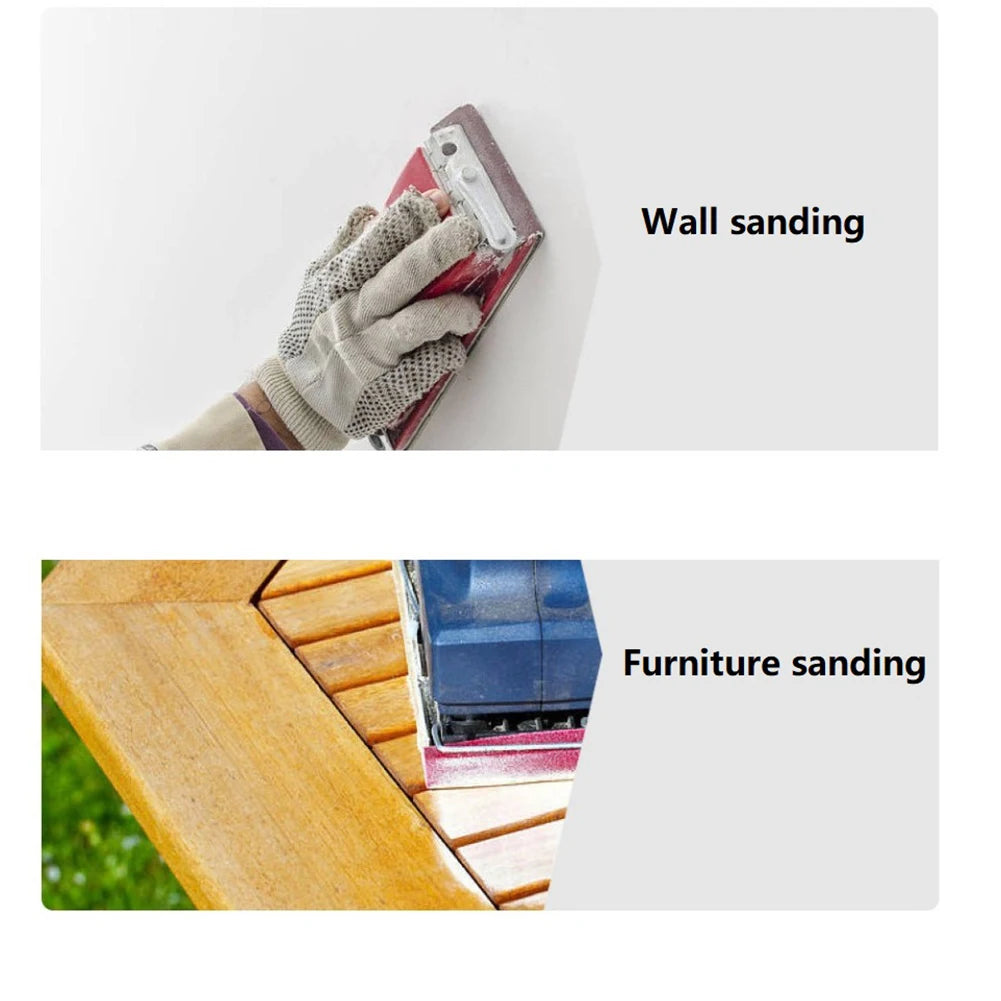 1pc Sandpaper Holder Grinding Polishing Tool hand sander Woodworking Abrasive Tool Wall Sand Board Wi/ Metal Clip for wood metat