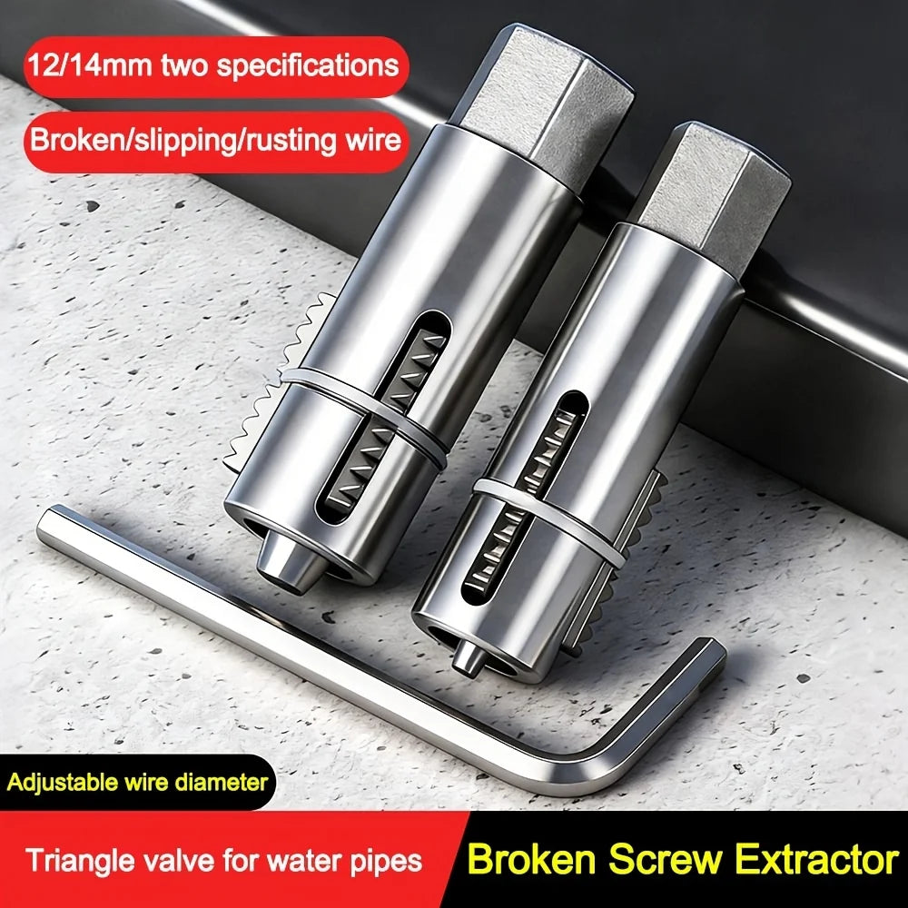 Universal faucet angle valve rewinder, wear-resistant high hardness faucet maintenance tool, adjustable pipeline extractor