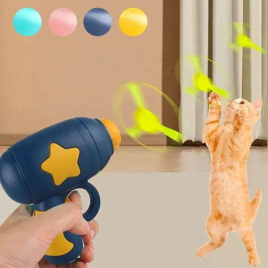 Cat Flying Disc Launcher - Interactive Training Chase Toy