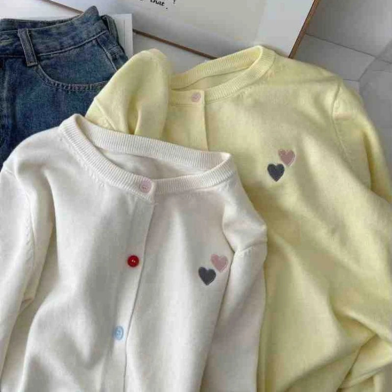 Women's Embroidered Knit Cardigan - Colorful Button Long Sleeve Sweater - photo 4