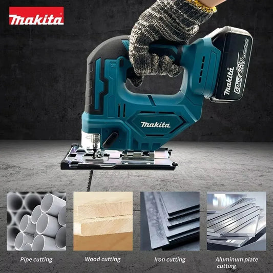 Makita DJV182Z 340W Brushless Jigsaw 18V Without Battery with Saw Blade Cordless Barrel Handle Portable Carpenter Power Tool