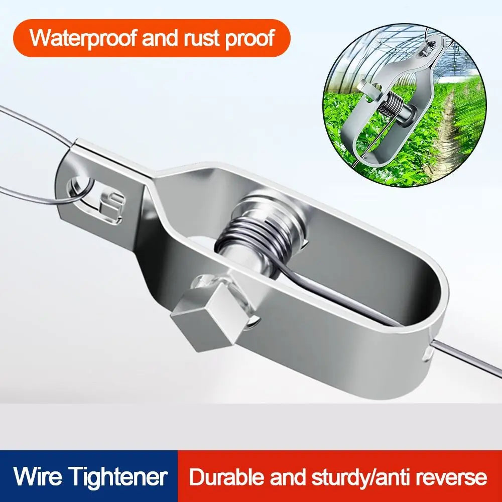New Heavy Duty Wire Tightener Silver Galvanised Cable Tensioner Wire Buckle Farm