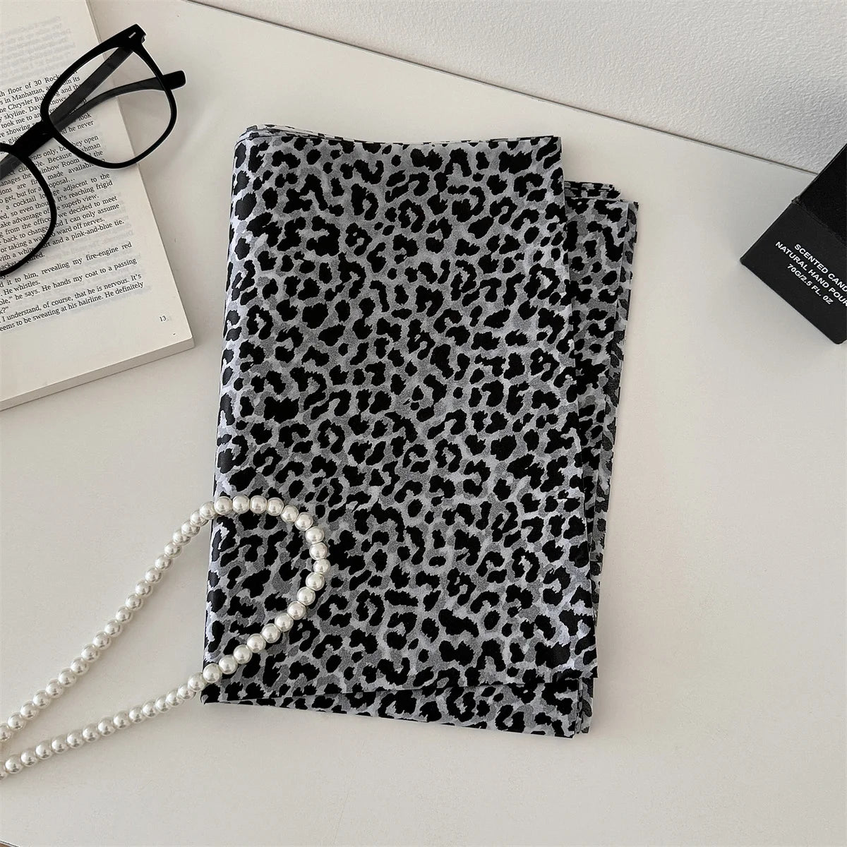 50*70cm Leopard Print Gift Wrapping Paper DIY Handmade Holiday Gift Color Leopard 10 Sheets Per Bag