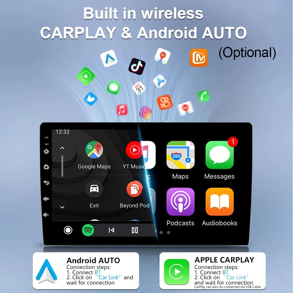 7" Android Car Stereo for BMW 5 Series E39 & X5 E53 (1996–2003) — Android Auto, GPS, 4G, WiFi, 2-DIN