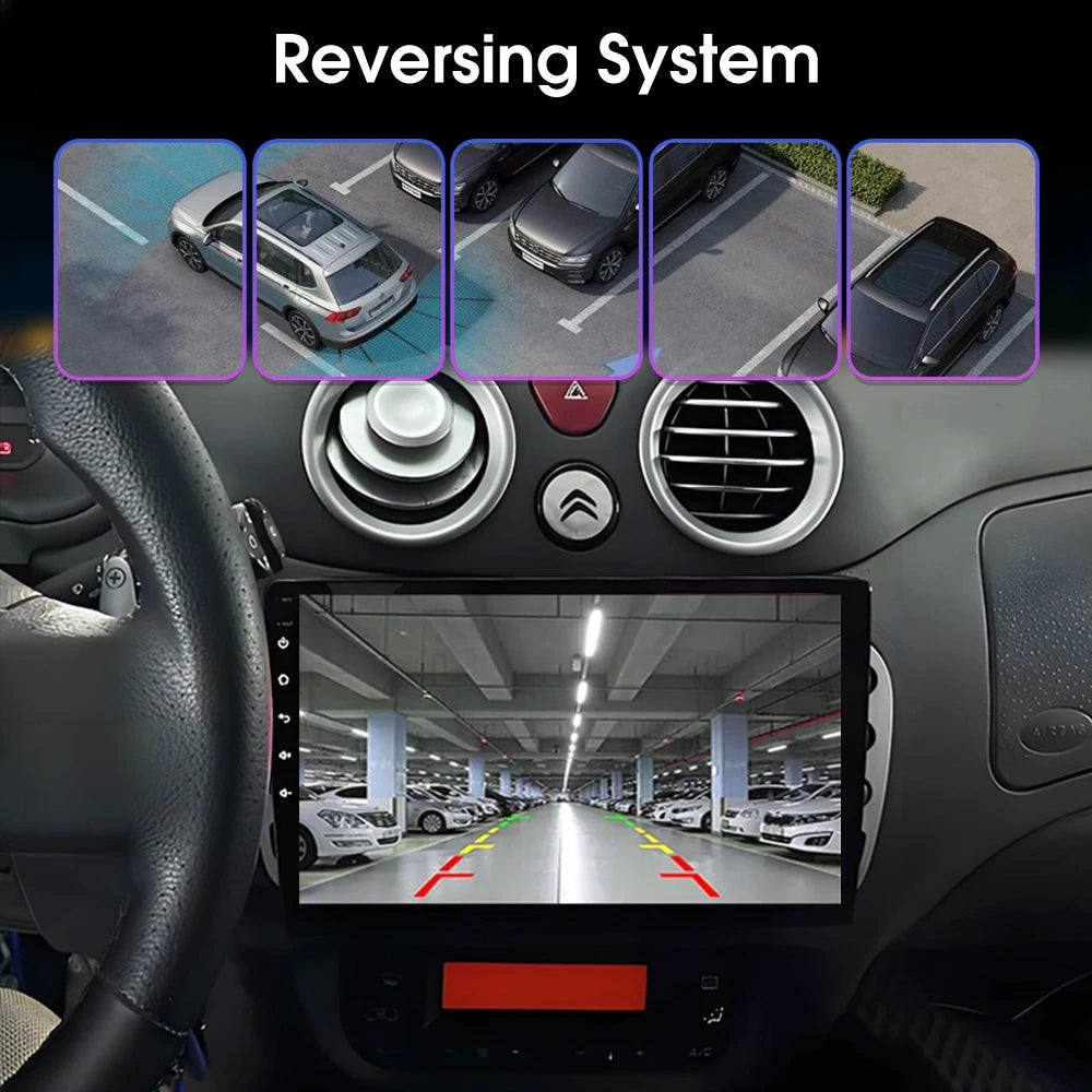 For Citroen C2 C3 2001 2002 2003 - 2010 Android 16 Auto Radio Stereo Multimidia Player Gps Navigation Carplay Dvr Touch Screen
