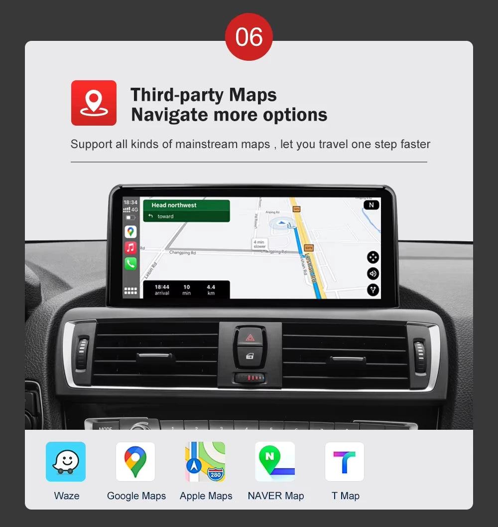 AUTOTOP 10.25”1920*720 Wireless Carplay Android Auto Car multimedia player for F20 F21 F22 F30 F31 F32 F33 F34 F36 NBT 2026-2026