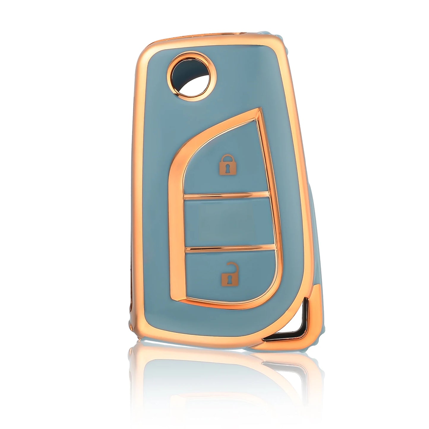 2 Button Key Case Shell Fob Keyring for Toyota Auris Corolla Avensis Verso Yaris Aygo Scion TC IM Camry RAV4 Forturner Hilux