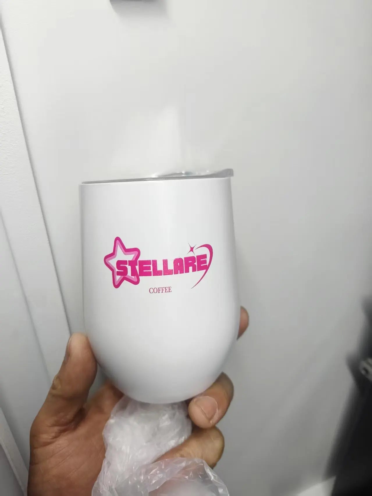 Personalized Your Text & Logo Wine Tumblers Stainless Steel Vacuum Insulated Travel Mug with Lid, Custom Birthday Gift